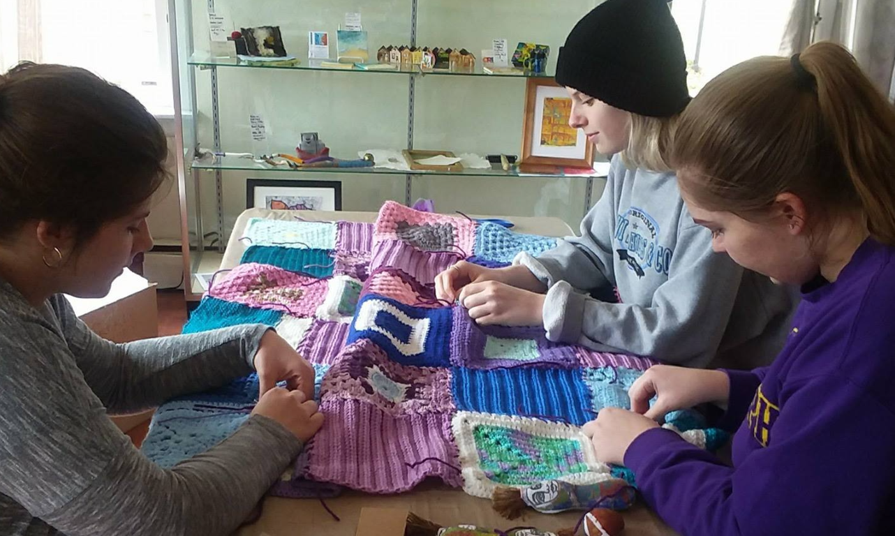 Knit or Crochet 8" squares to compile blankets for the Homeless