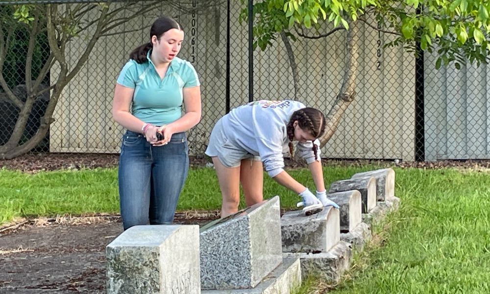 Cemetery Spring Clean Up Youth Clean up Local Cemetery for Memorial Day Ceremony - JustServe