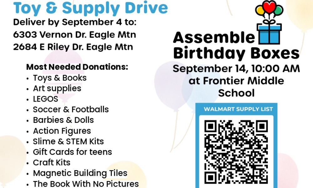 Toy Drive & Birthday Box Assembly - Now Accepting - JustServe