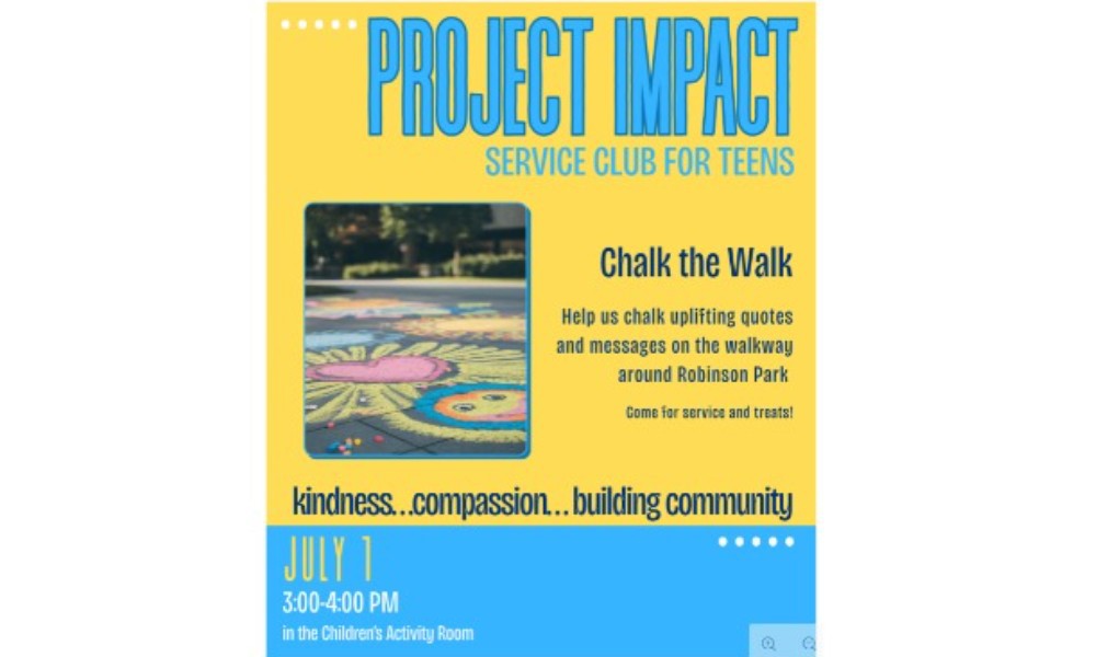 Chalk Club for Teens!